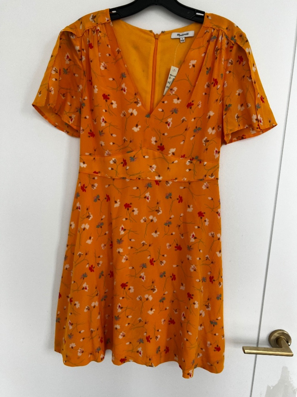 Madewell silk dress NWT
